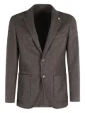 l.b.m. single-breasted blazer - Brown