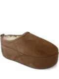 Balenciaga platform flat mules - Brown