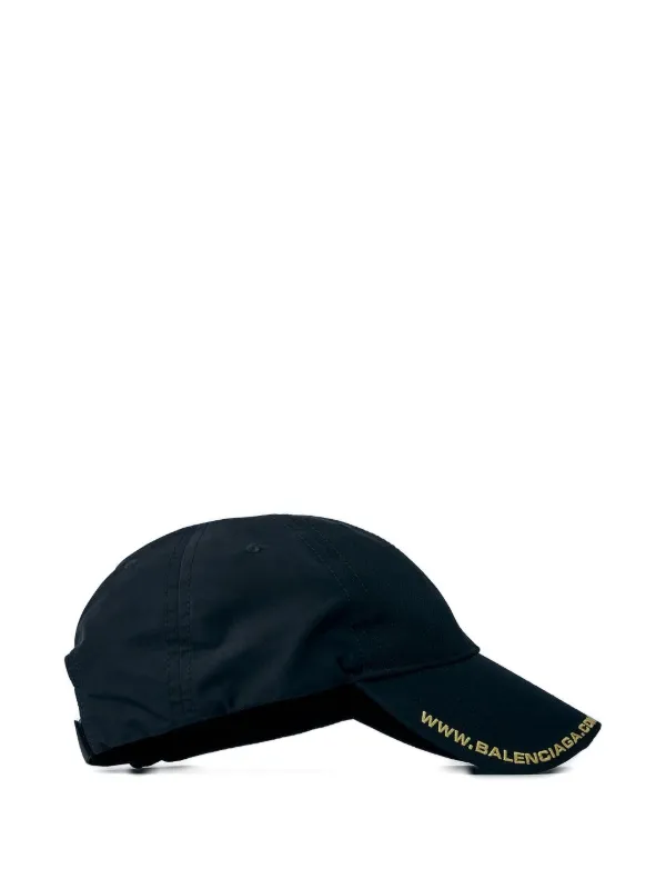 Balenciaga logo-embroidery Cap | Black | FARFETCH