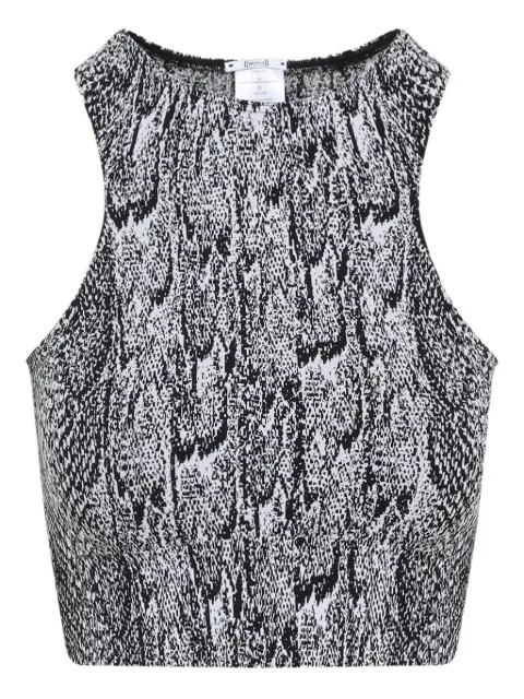 Wolford snakeskin-print halter-neck top