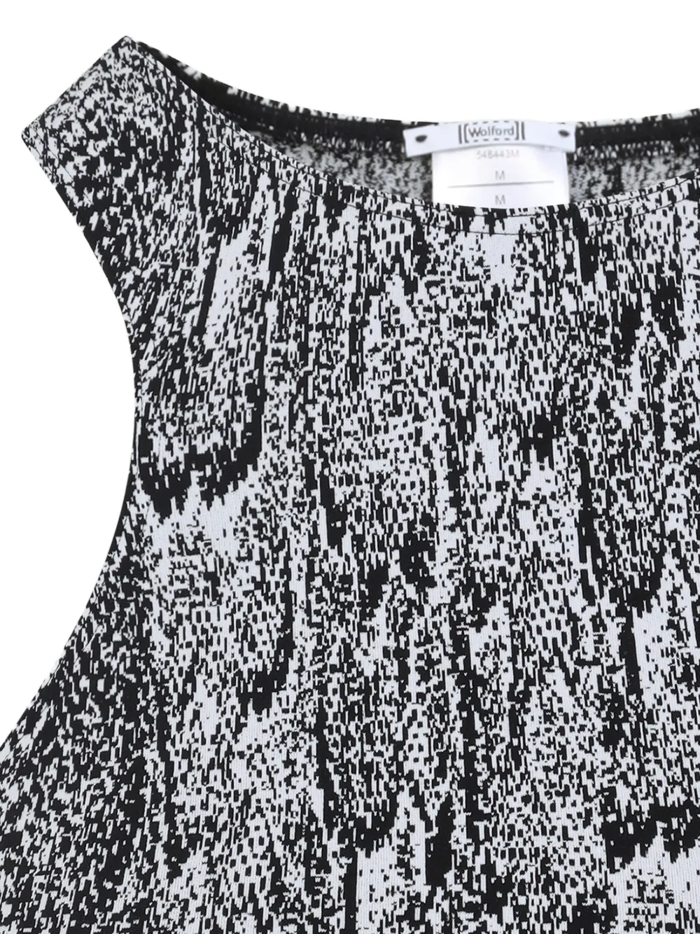 Wolford Haltertop met slangenprint Zwart