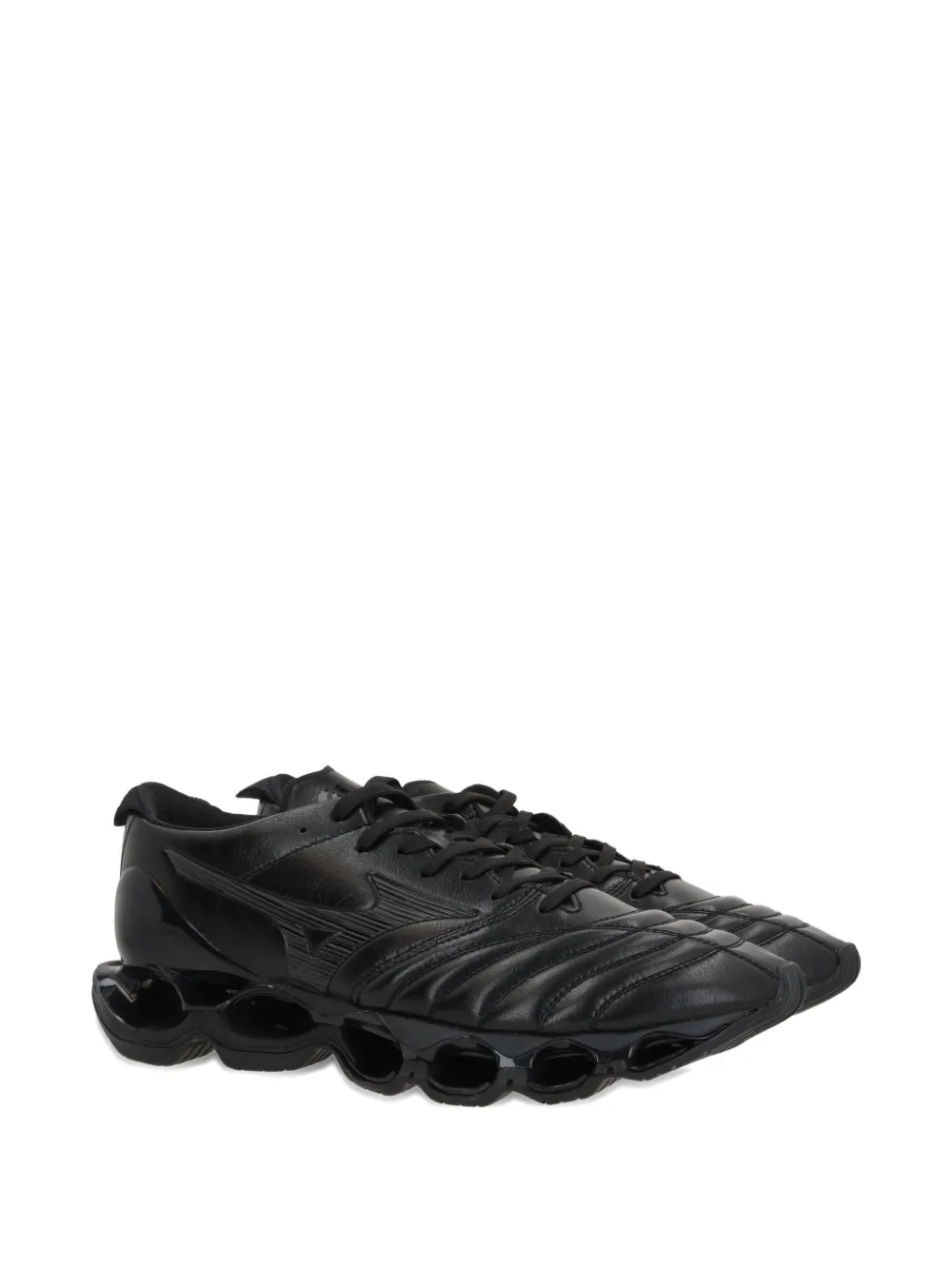 Mizuno Wave Prophecy Morelia leather low-top sneakers Black