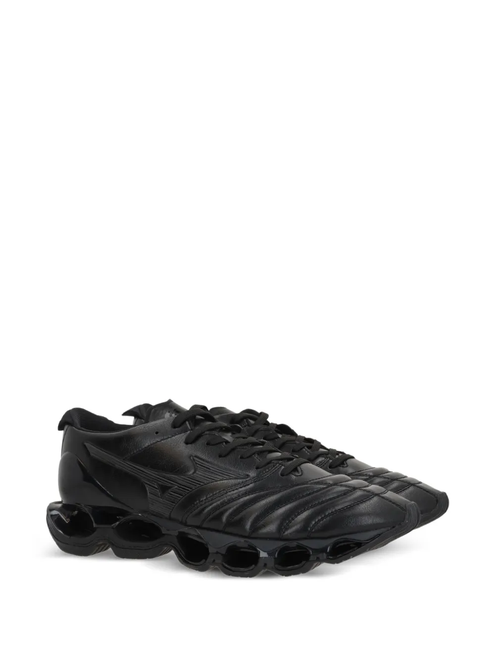 Mizuno Wave Prophecy Morelia leather low-top sneakers Black