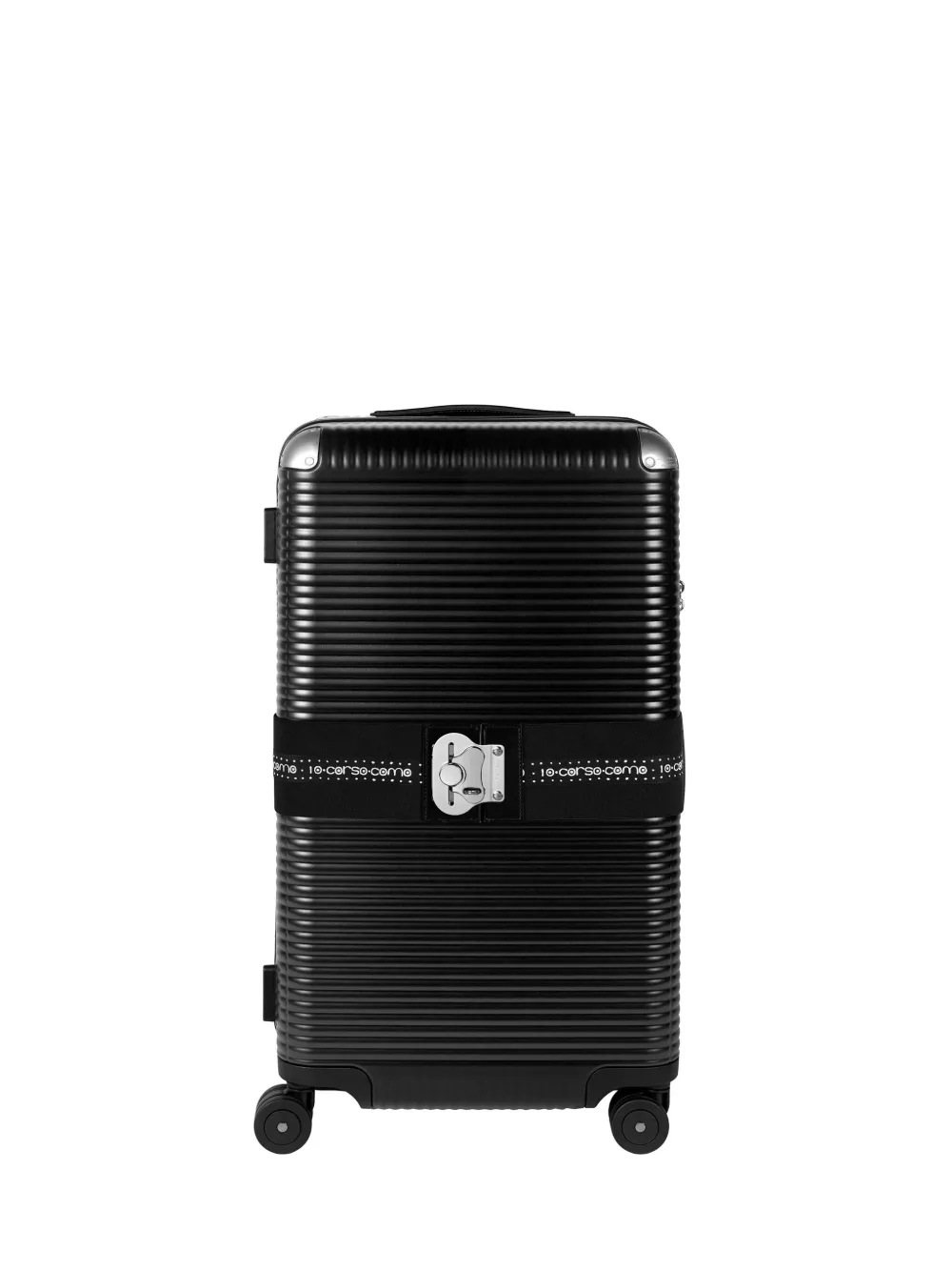 Fpm Milano X 10 Corso Como Ribbed Trolley In Black