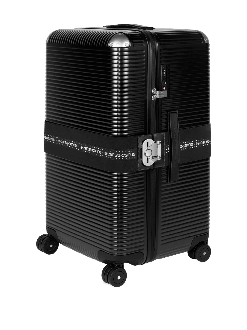 Fpm Milano X 10 Corso Como Ribbed Trolley In Black