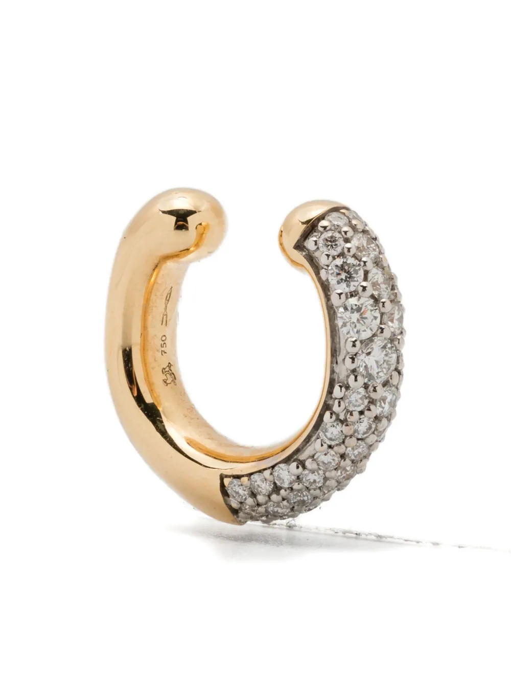 Uniform Object 18kt gold Shard pavé ear cuff - ゴールドトーン Uniform Object 18kt gold Shard pavé ear cuff - ゴールドトーン