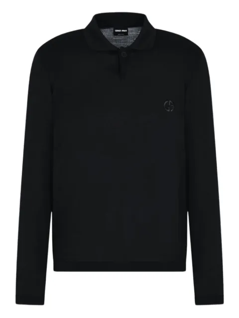 Giorgio Armani long-sleeved polo sweater