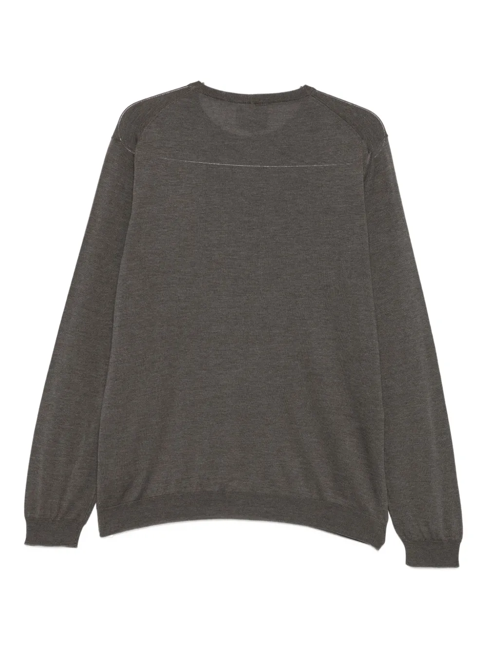 Giorgio Armani Round-neck Sweater In Gray