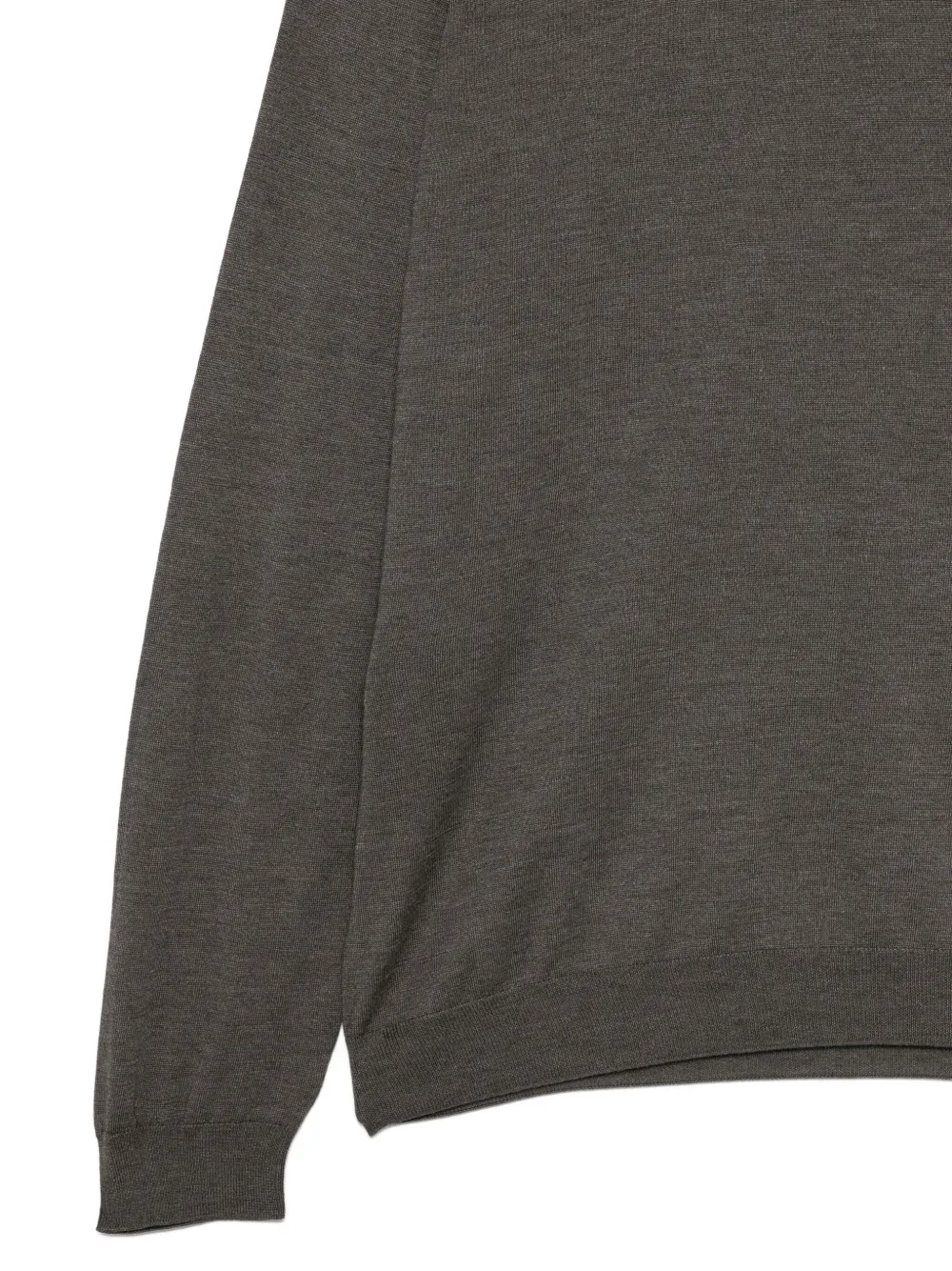 Giorgio Armani Round-neck Sweater In Gray