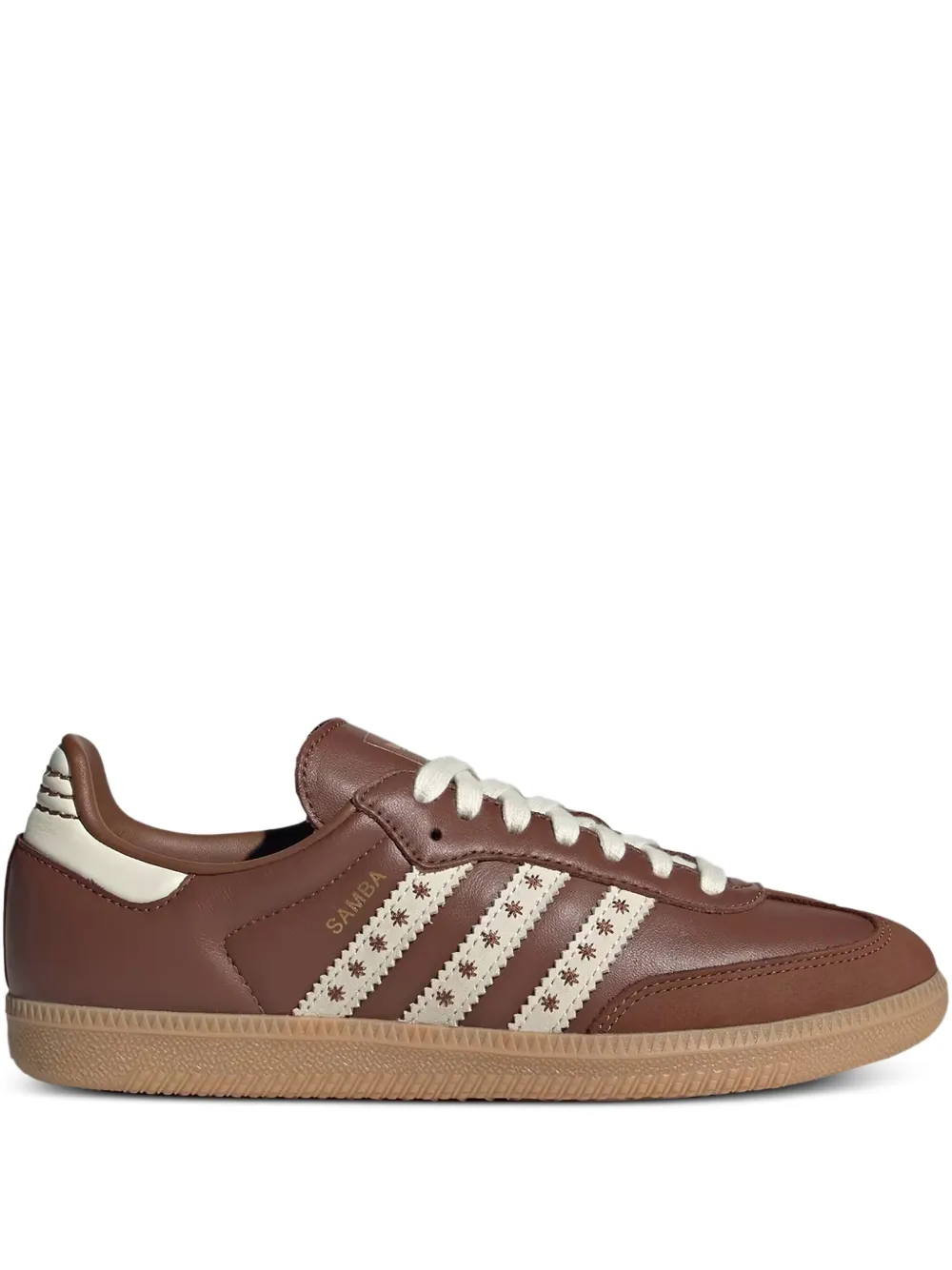 Adidas Sambas OG embroidered sneakers Brown