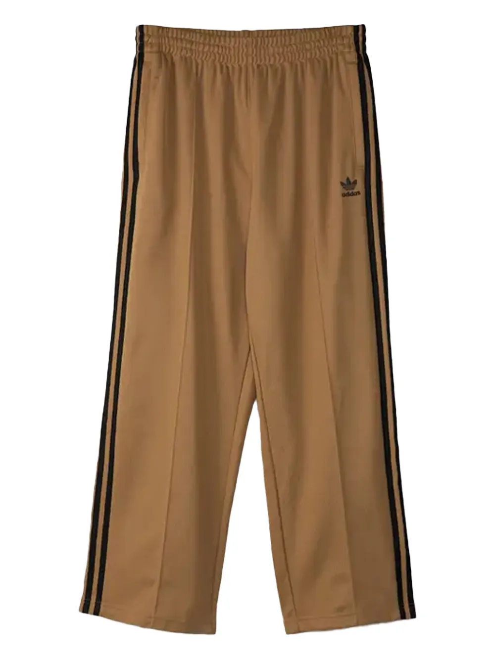 Adidas Originals Three-stripe Track Pants In Brown