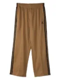 adidas three-stripe track pants - Brown