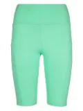 MSGM logo-print high-waist shorts - Green