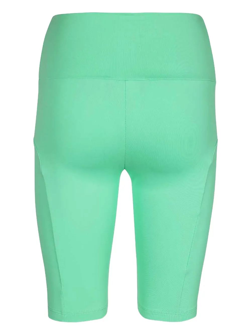 MSGM logo-print high-waist shorts Groen