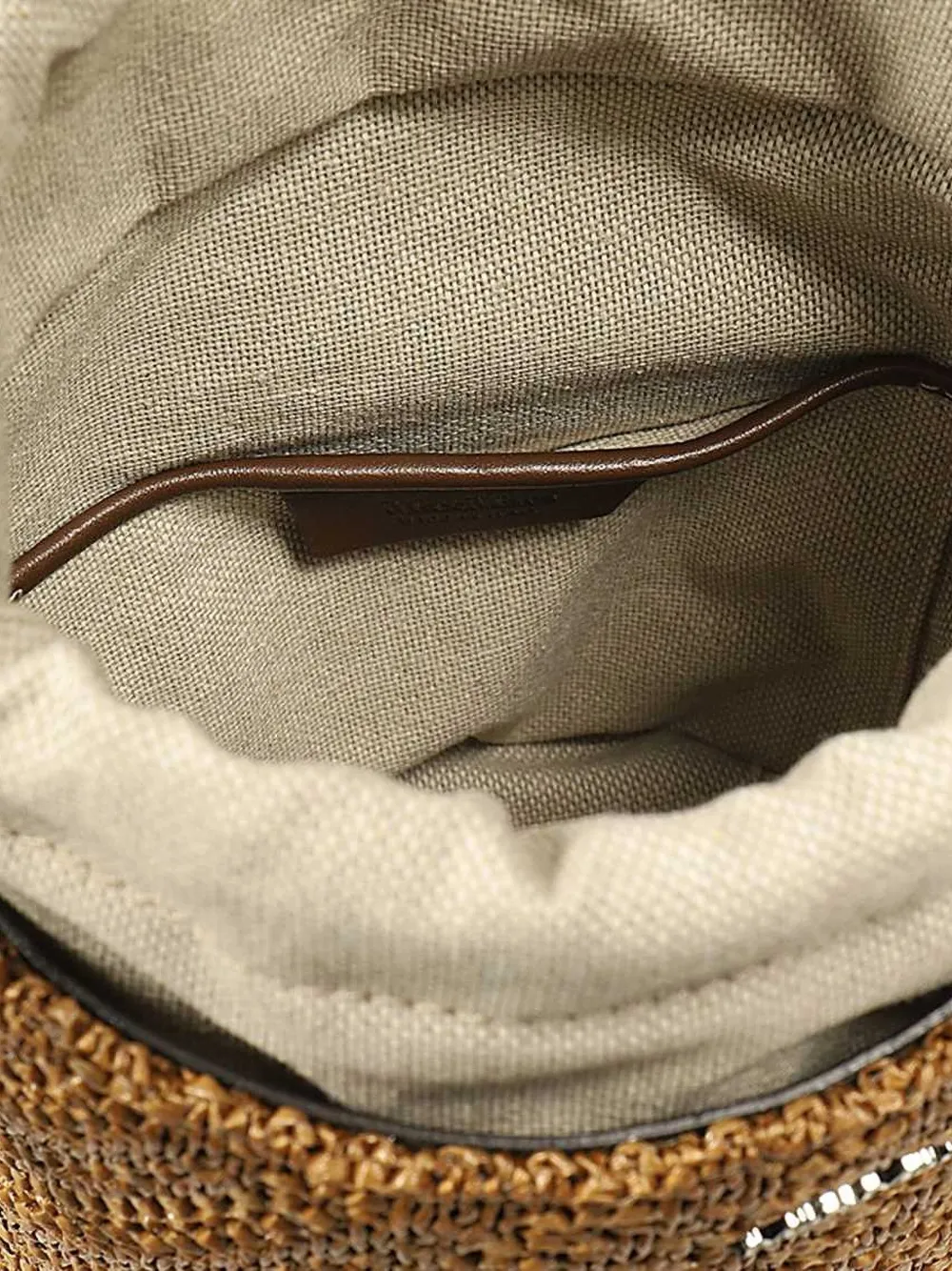 Max Mara Geweven bucket-tas Bruin