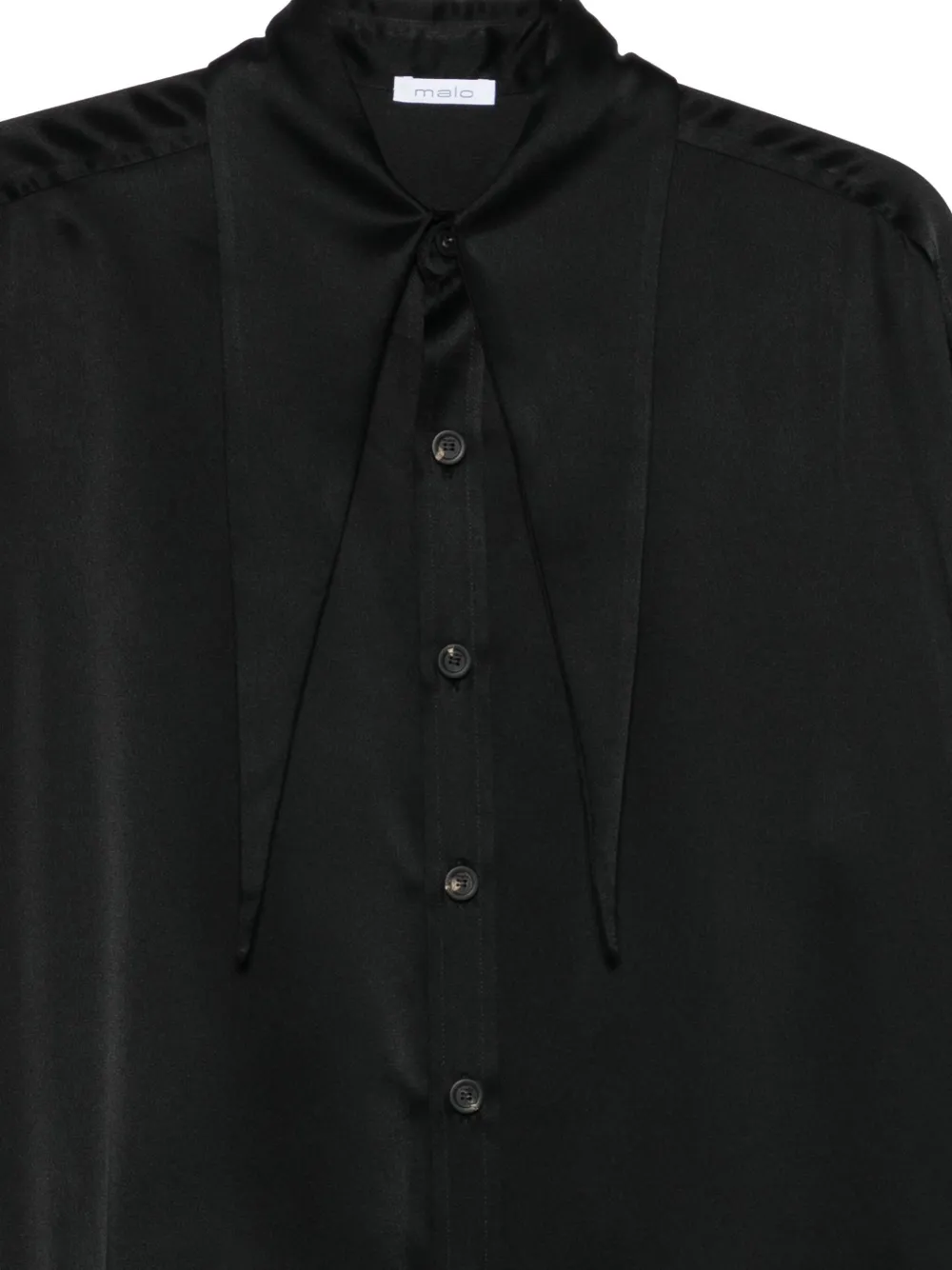 Malo Long-sleeve Shirt In Black