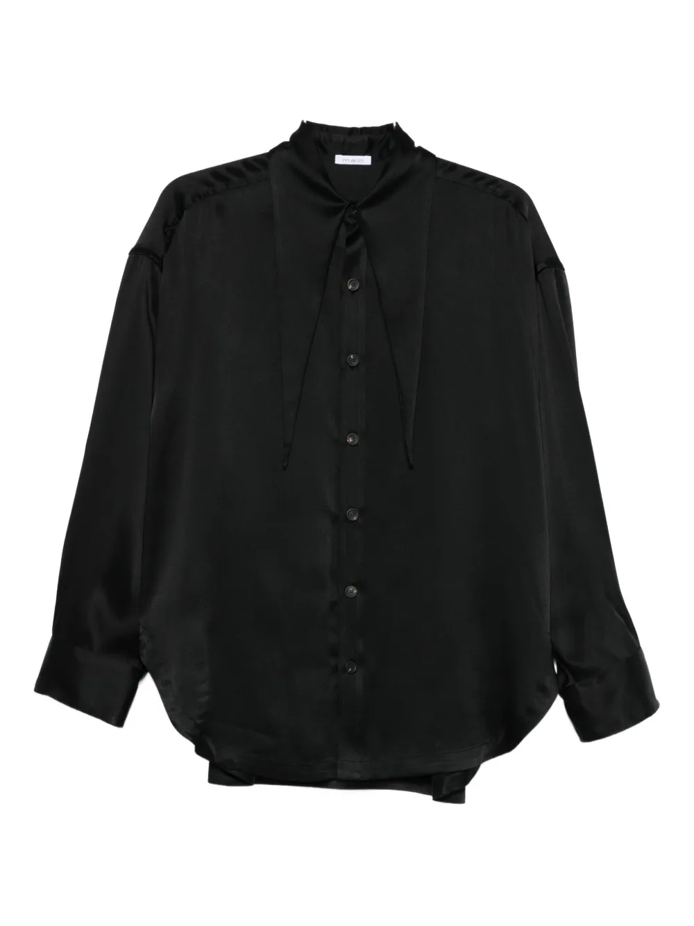 Malo Long-sleeve Shirt In Black