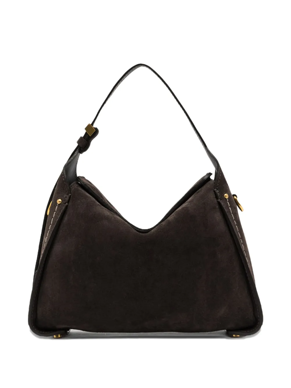 GIANNI CHIARINI Penelope suède schoudertas Bruin