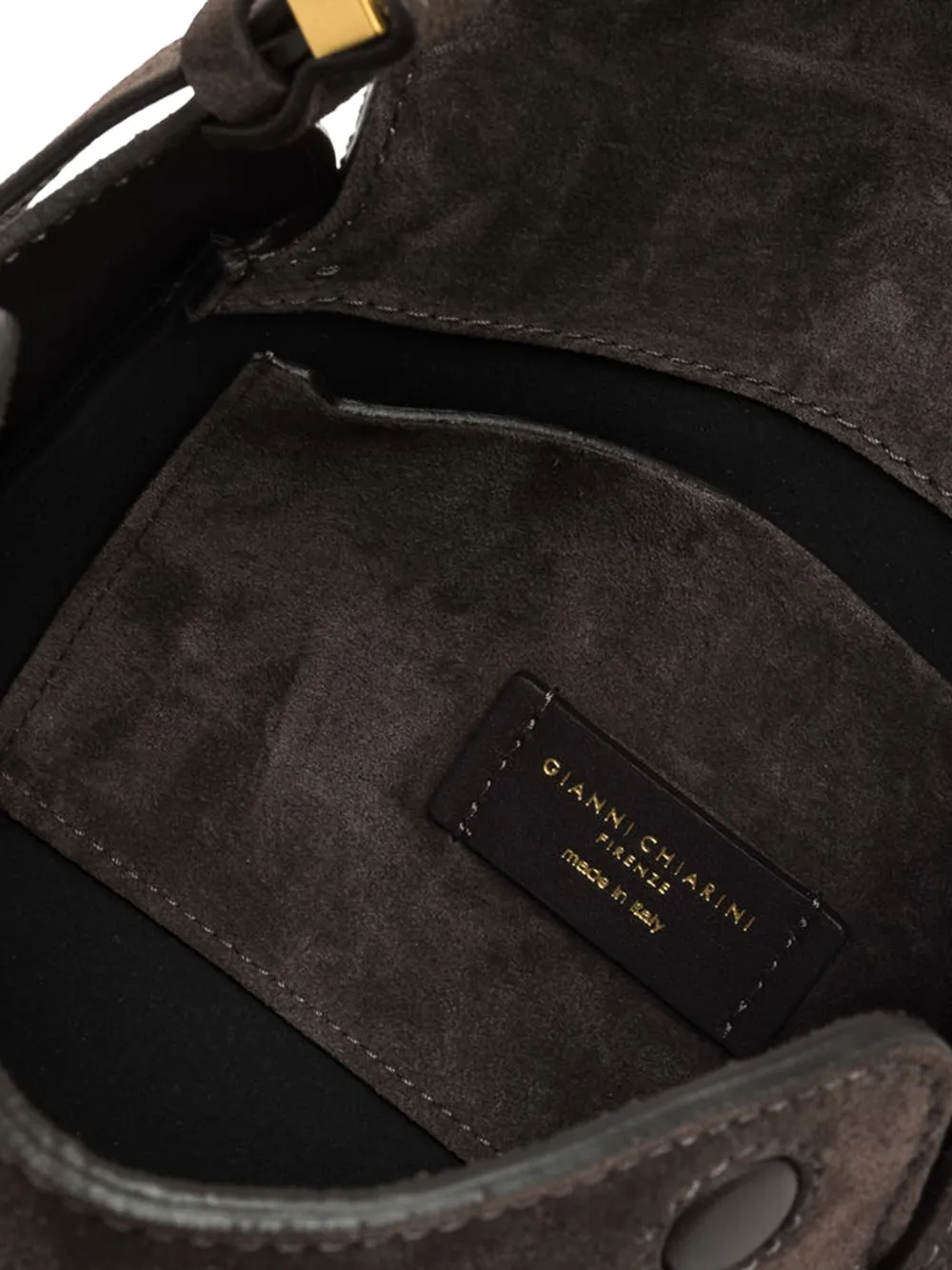 GIANNI CHIARINI Penelope suède schoudertas Bruin