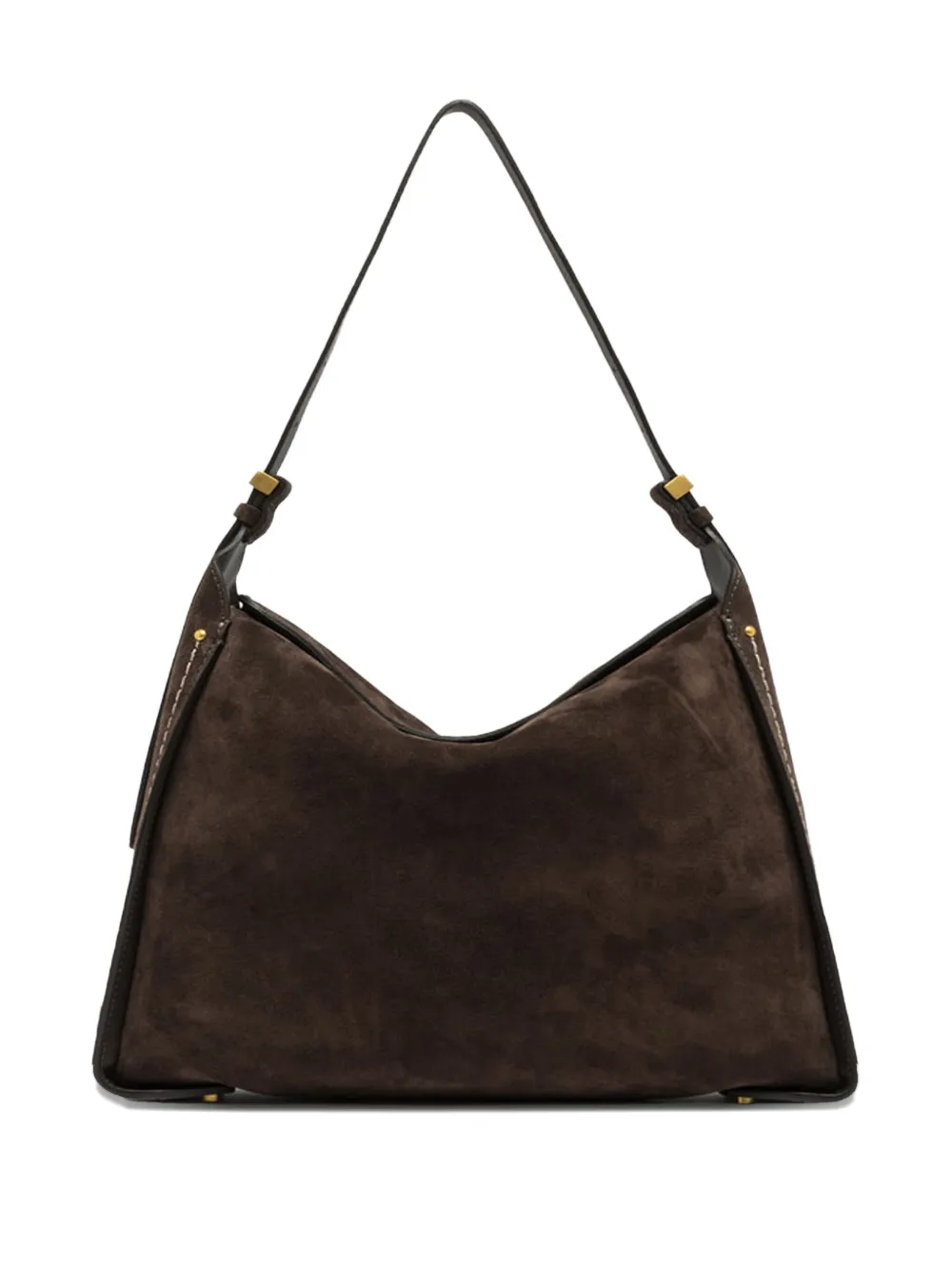 GIANNI CHIARINI suede shoulder bag Bruin