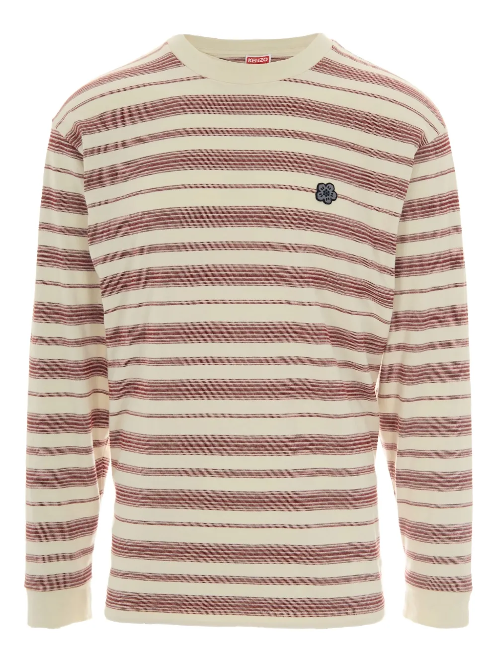 Kenzo Boke Flower striped flower-embellished T-shirt | Red | Image 1