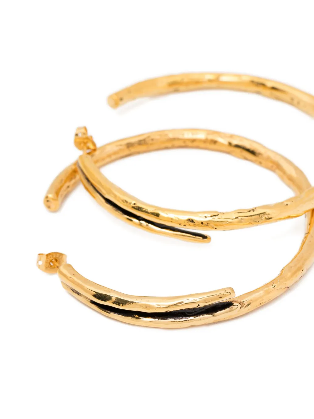 Goossens Lutèce hoop earrings - Bruin