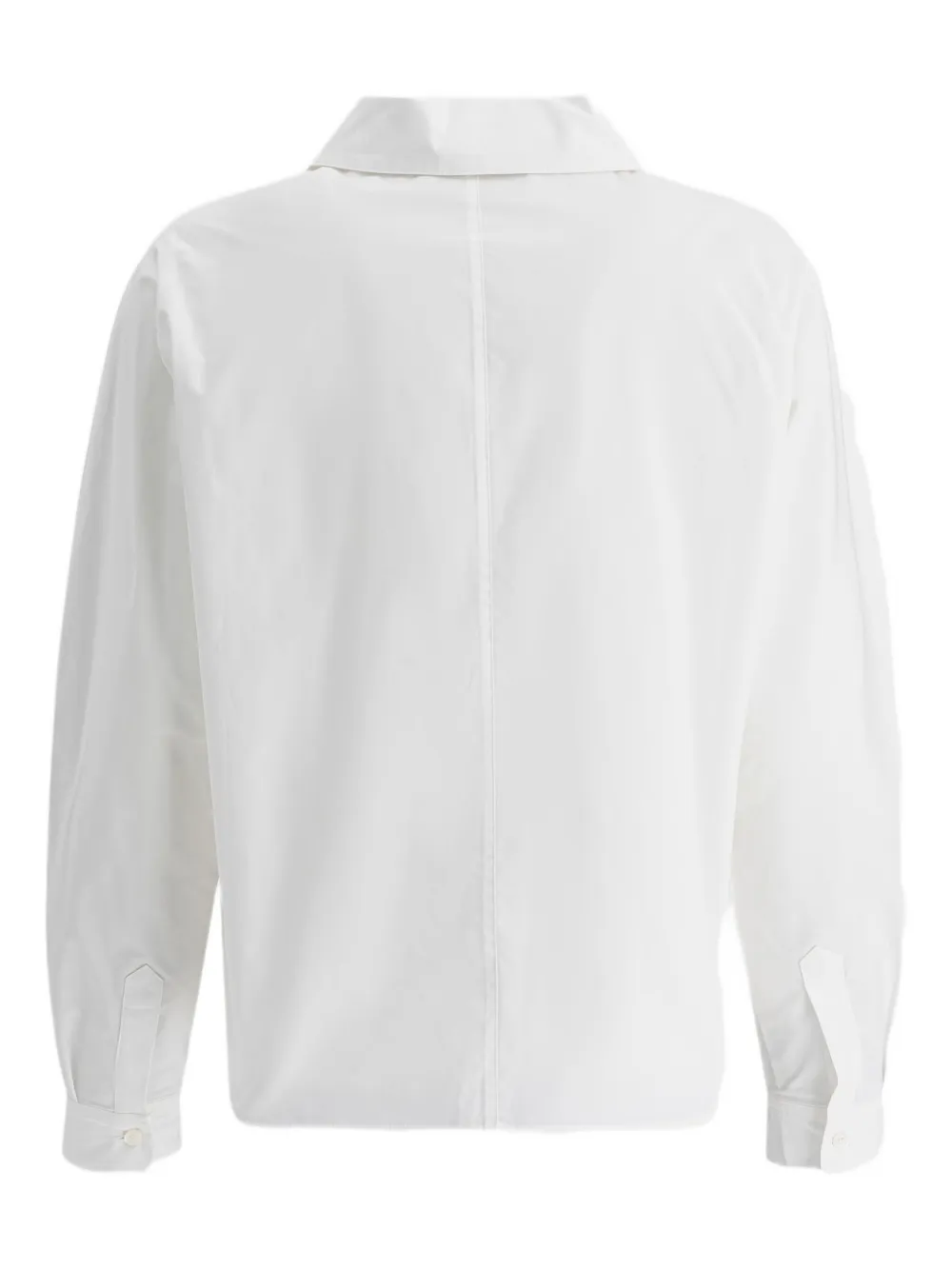 THE LOOM button-down cotton shirt - Wit