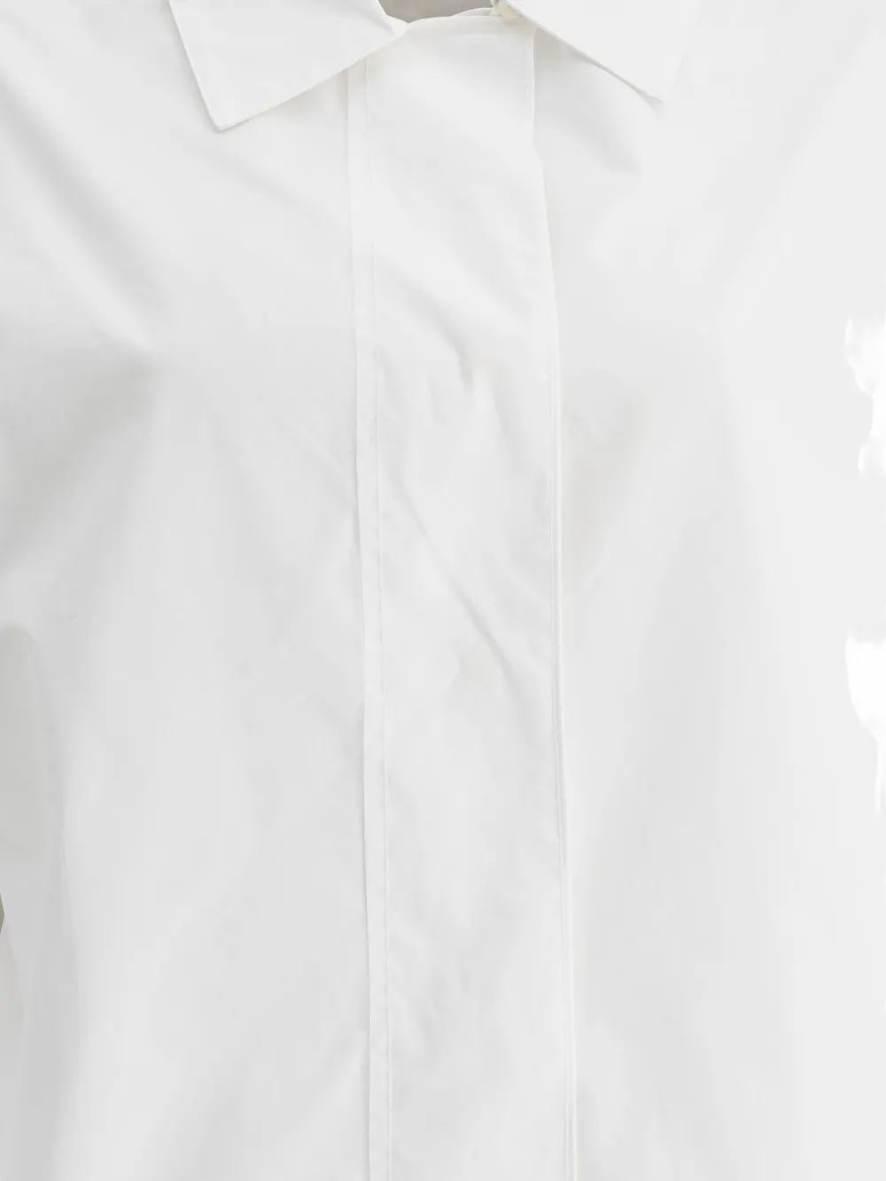 Theloom Classic Cotton Shirt With Relaxed Fit In White