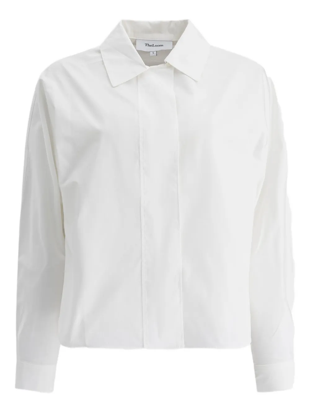 Theloom Classic Cotton Shirt With Relaxed Fit In White