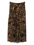 Ulla Johnson animal-print midi skirt - Black