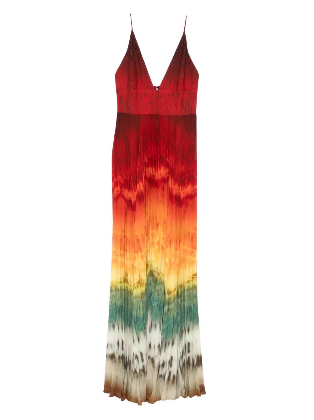 Alice + olivia Geplooide jurk met tie-dye Rood