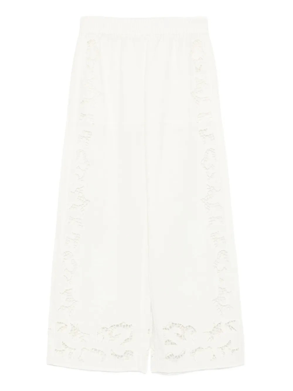 Tanya embroidered eyelet trousers