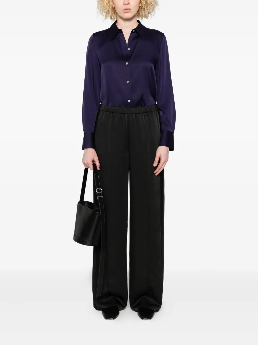 Vince button-front shirt - Blauw