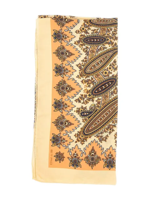 ETRO paisley print silk scarf