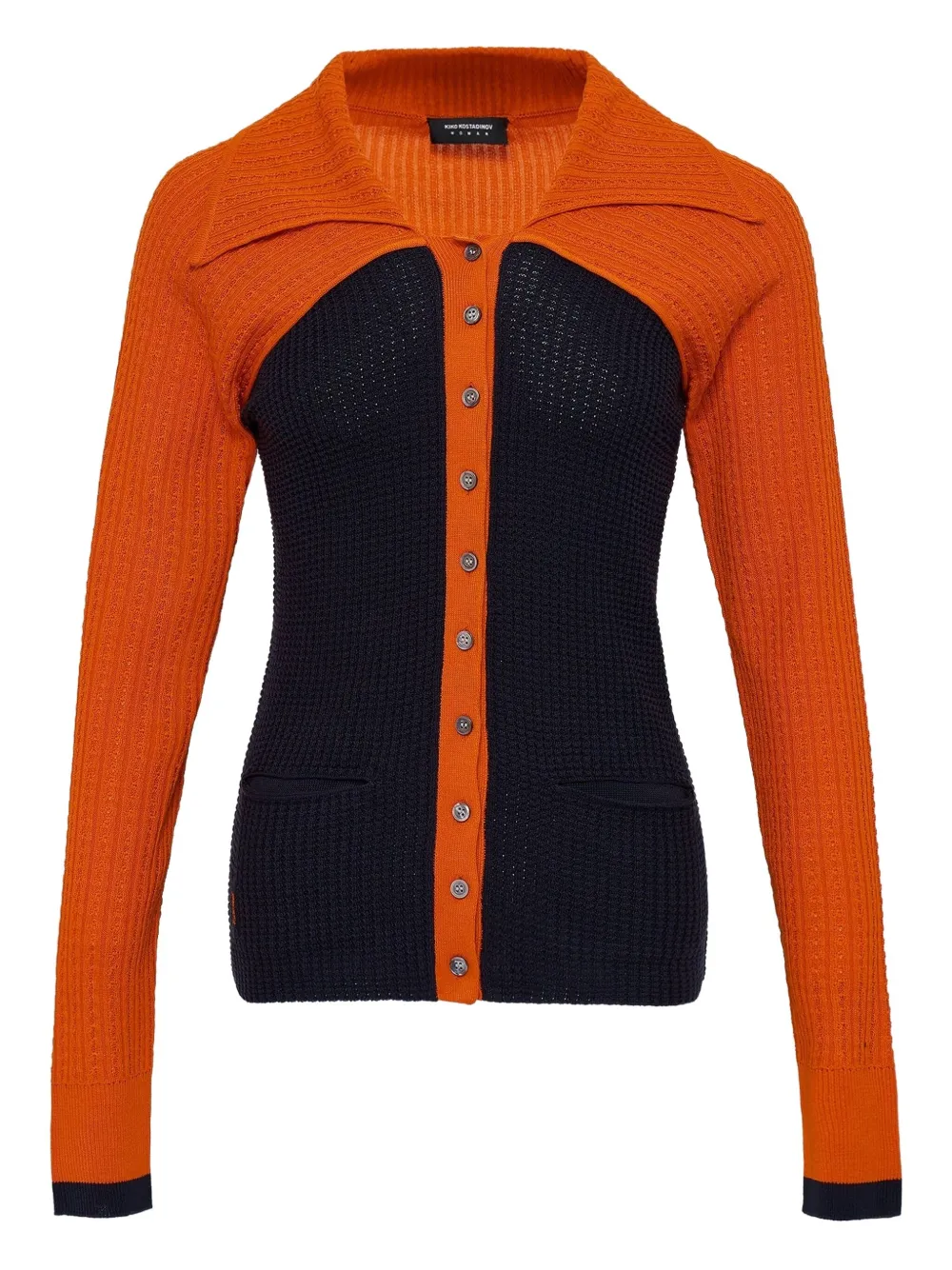 Rover panelled cardigan