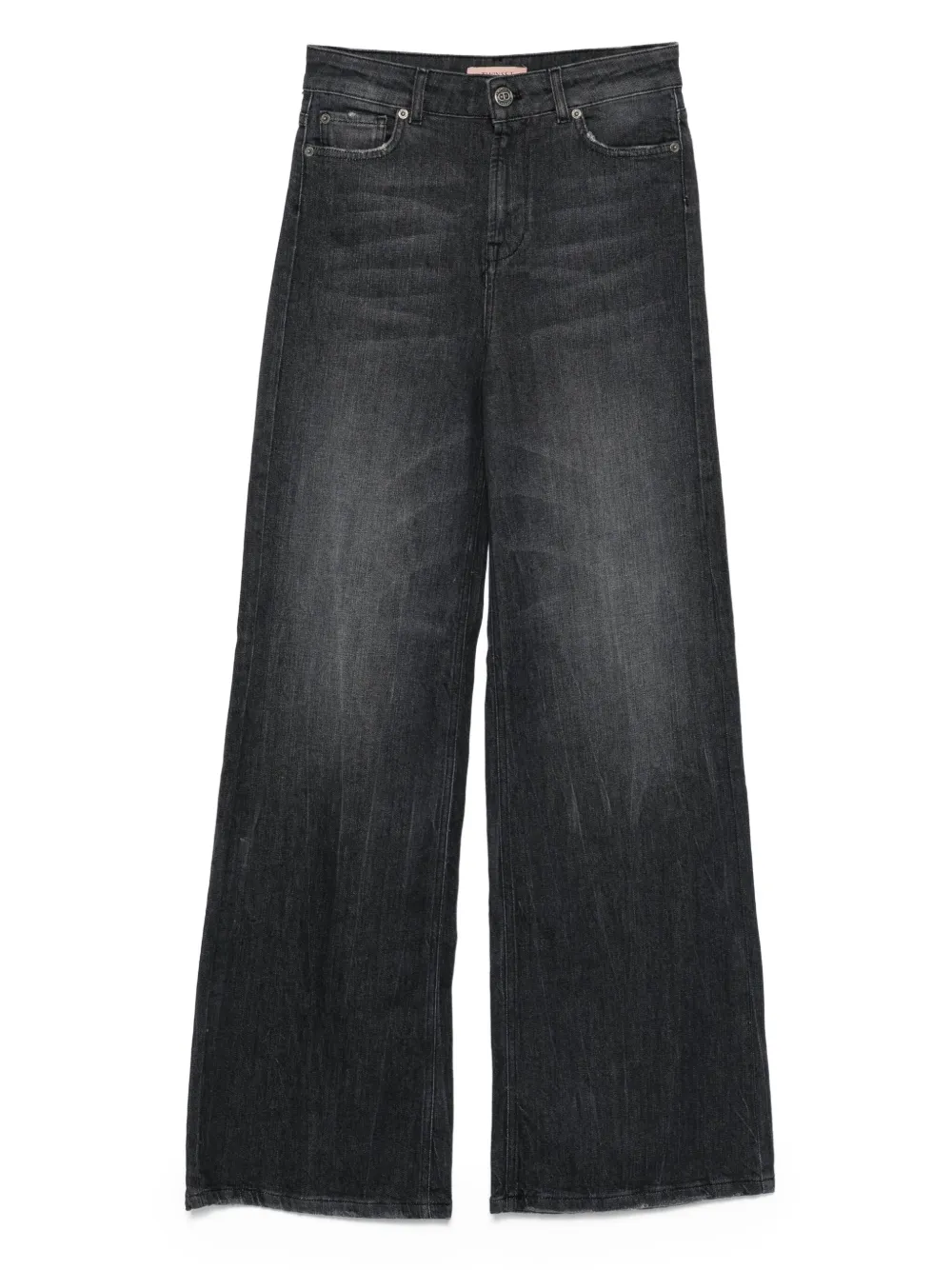 TWINSET Jeans met wijde pijpen Zwart