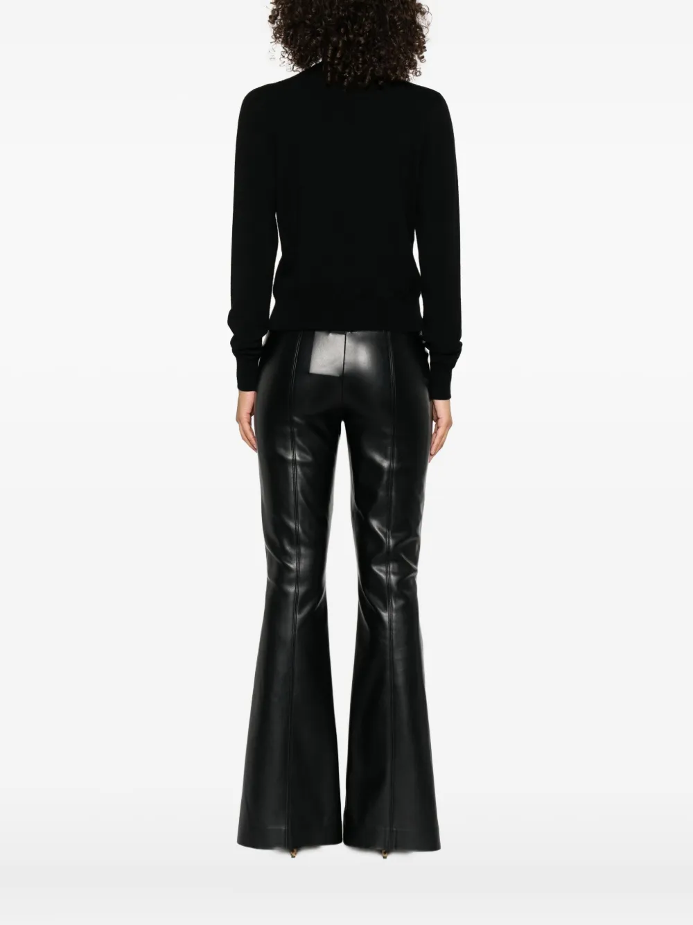 Twinset Keyhole-neckline Sweater In Black