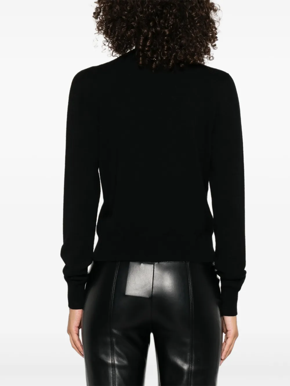TWINSET Trui met keyhole-hals Zwart