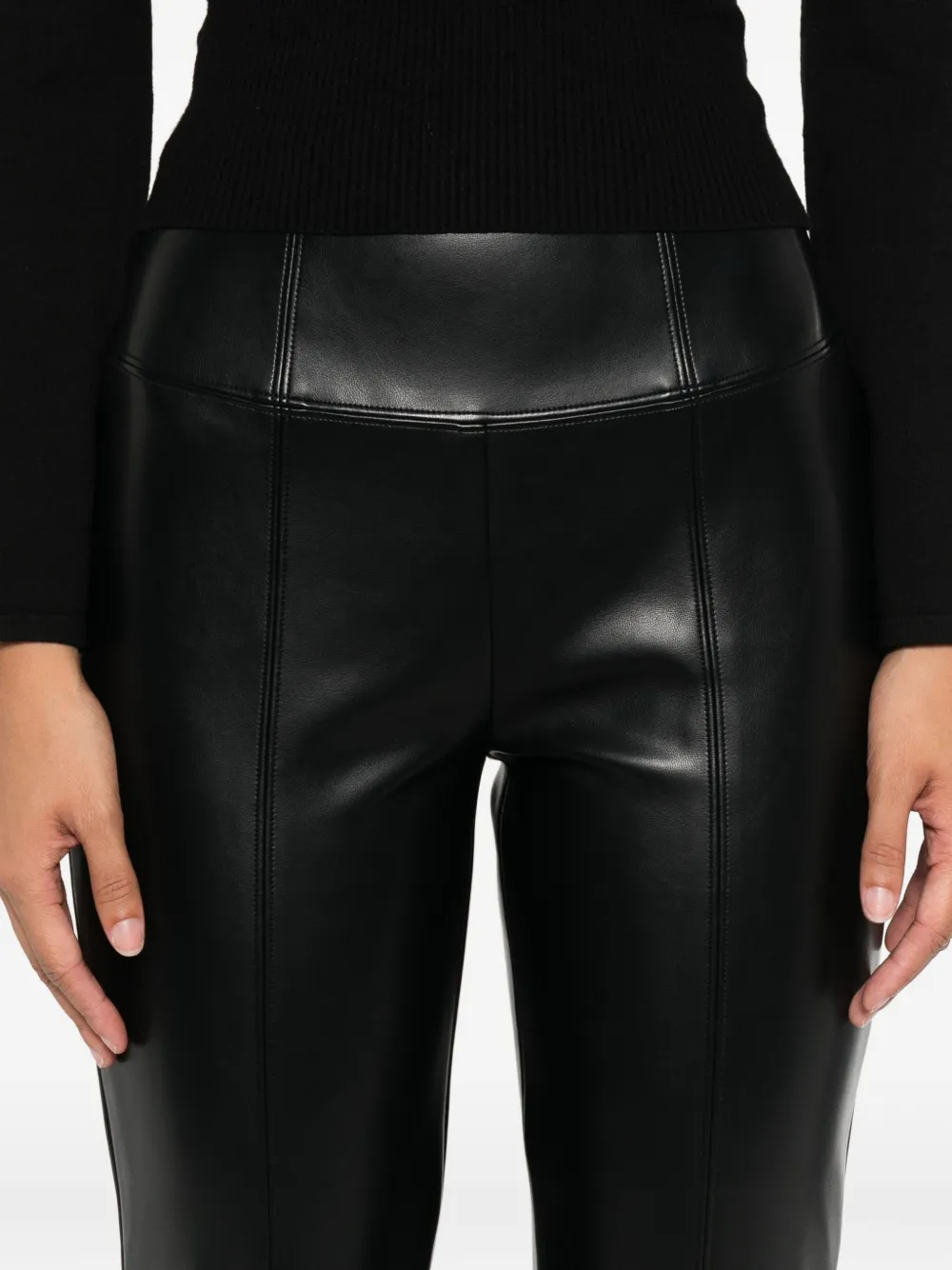TWINSET Flared broek Zwart