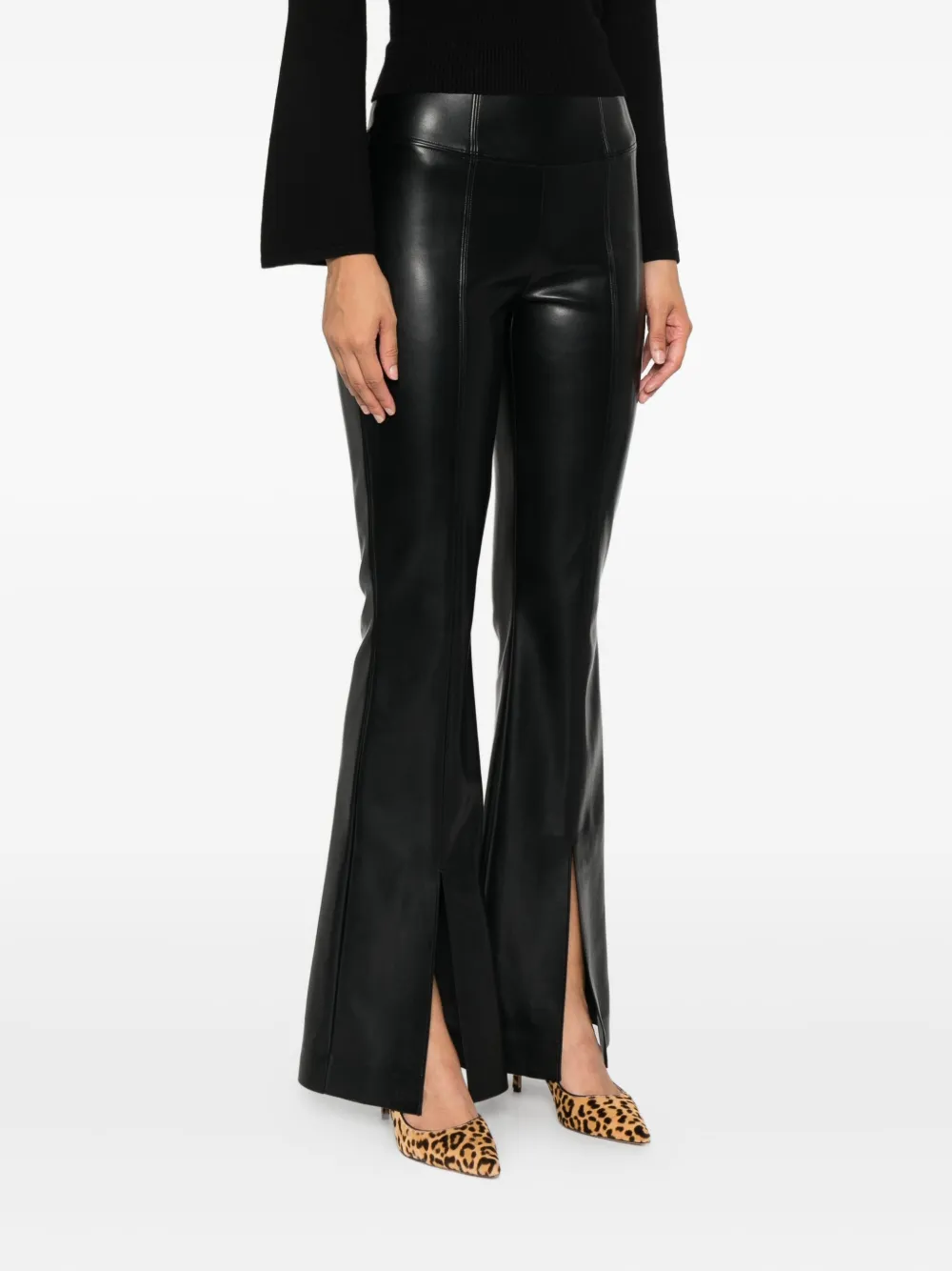 TWINSET Flared broek Zwart