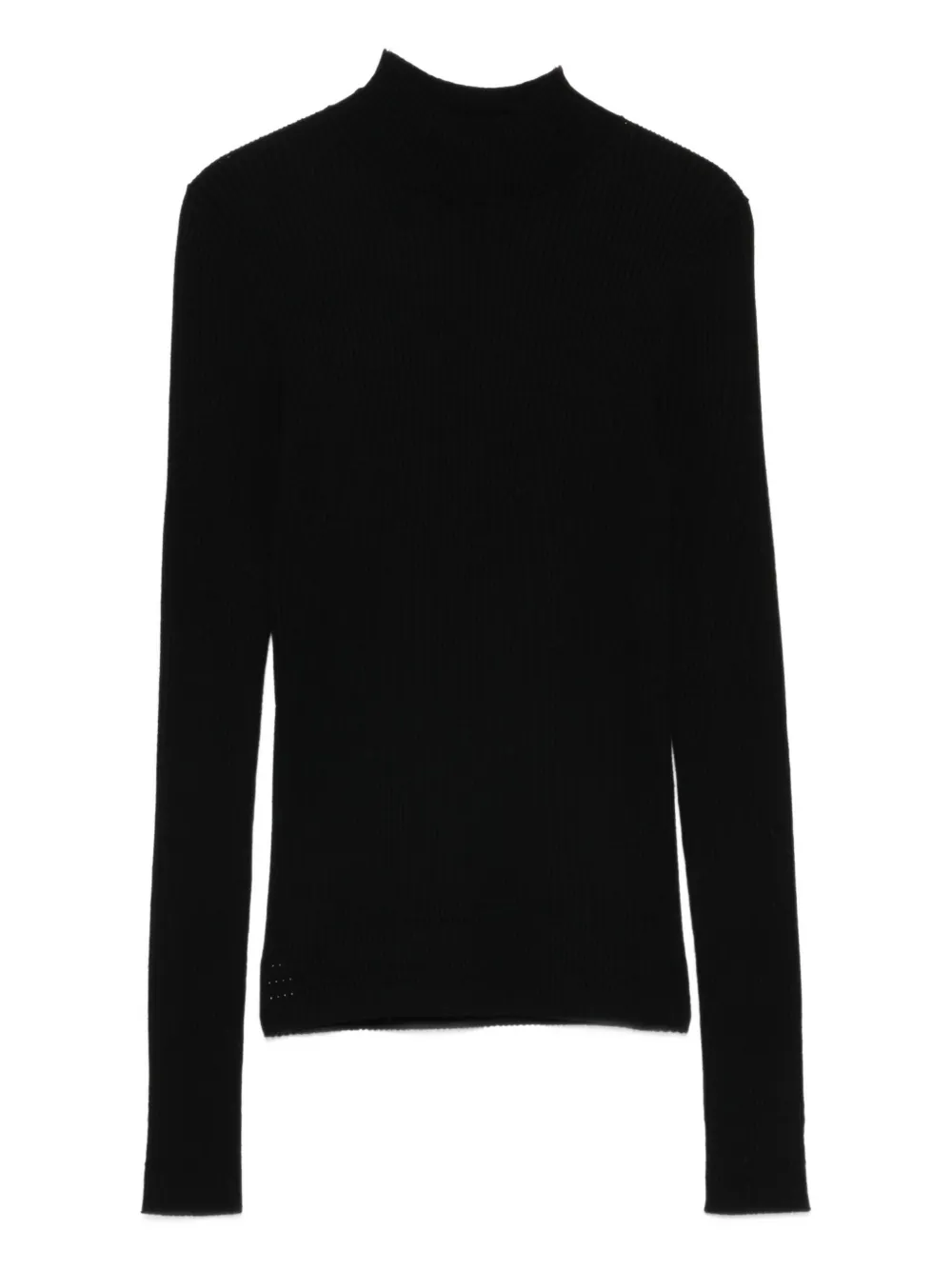 Twinset High-neck Seamless Sweater In Black