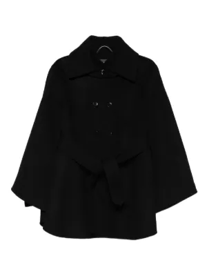 ERMANNO SCERVINO ノースリーブ ファーコート ブラック L ERMANNO SCERVINO(エルマノシェルビーノ ) コート(レディース