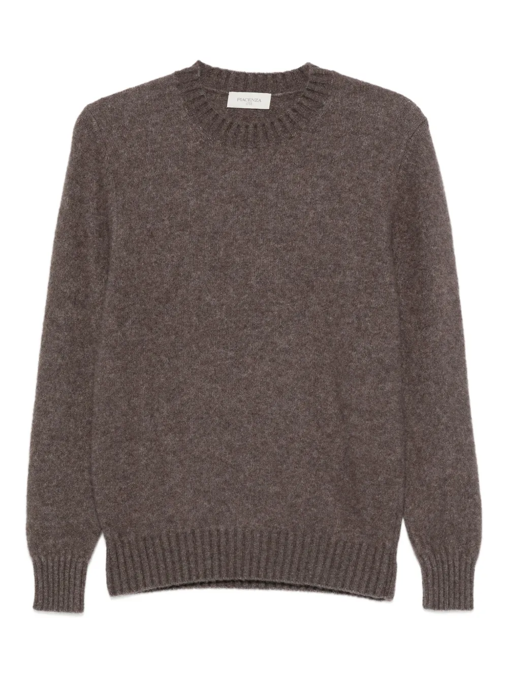 Piacenza Cashmere Trui met ronde hals - Bruin