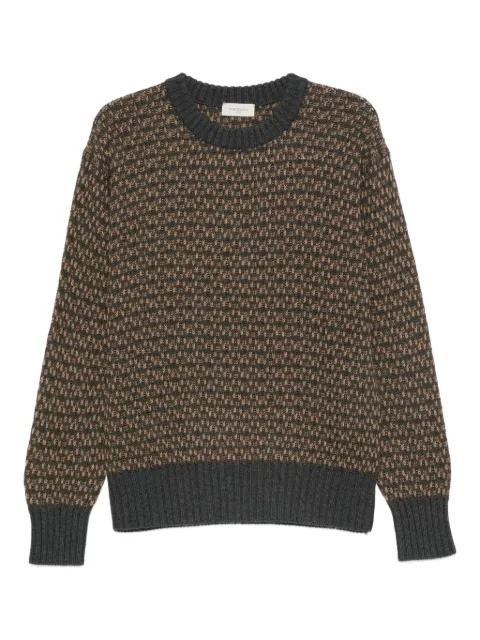 Piacenza Cashmere geometric-pattern wool sweater