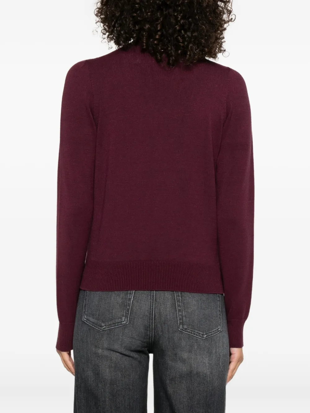 TWINSET Trui met keyhole Paars