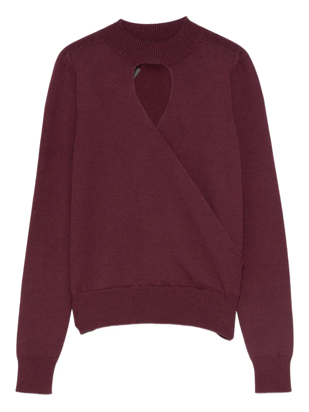 TWINSET Trui met keyhole Paars