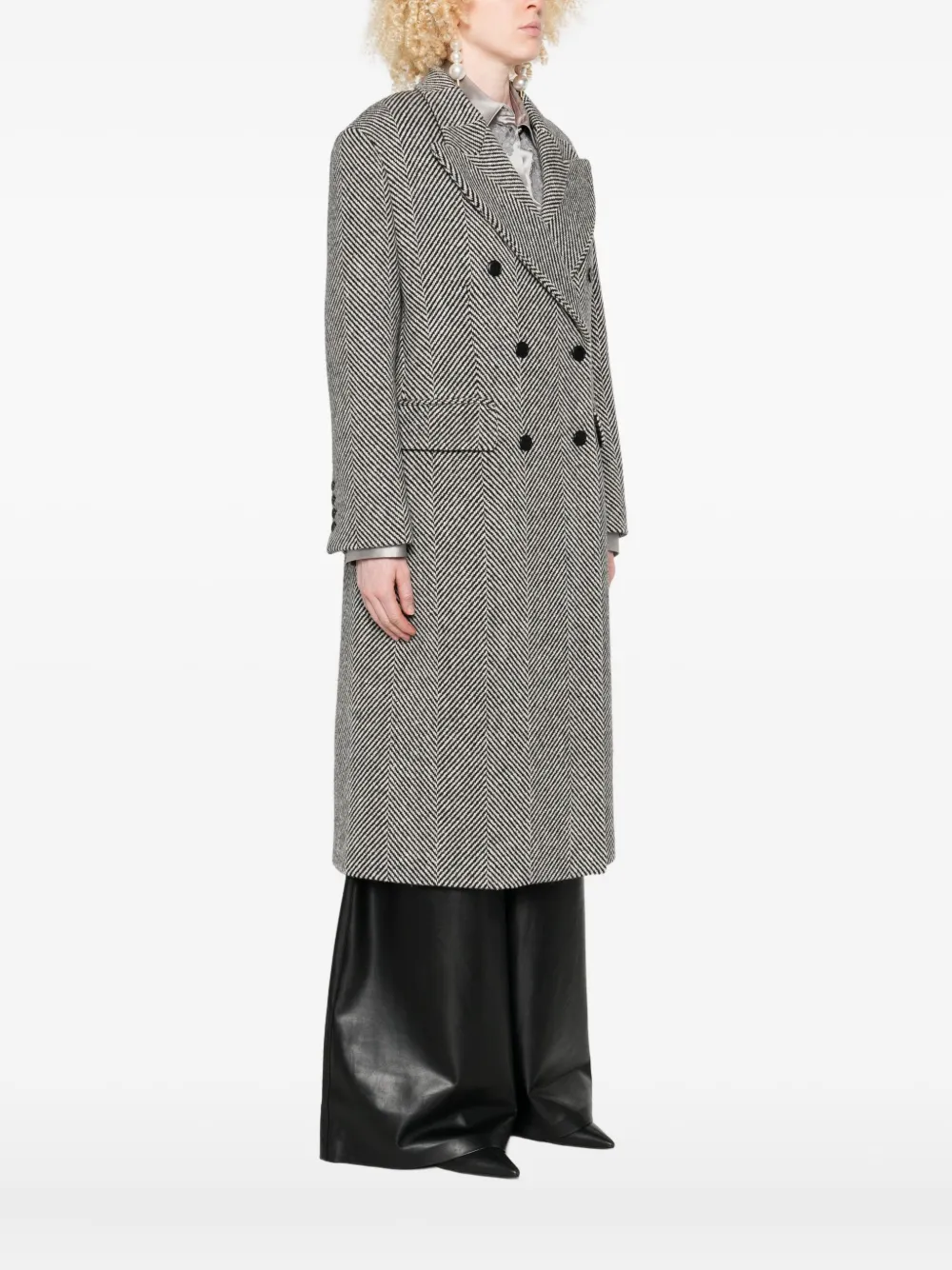 Ermanno Scervino Jack met dubbele rij knopen Zwart