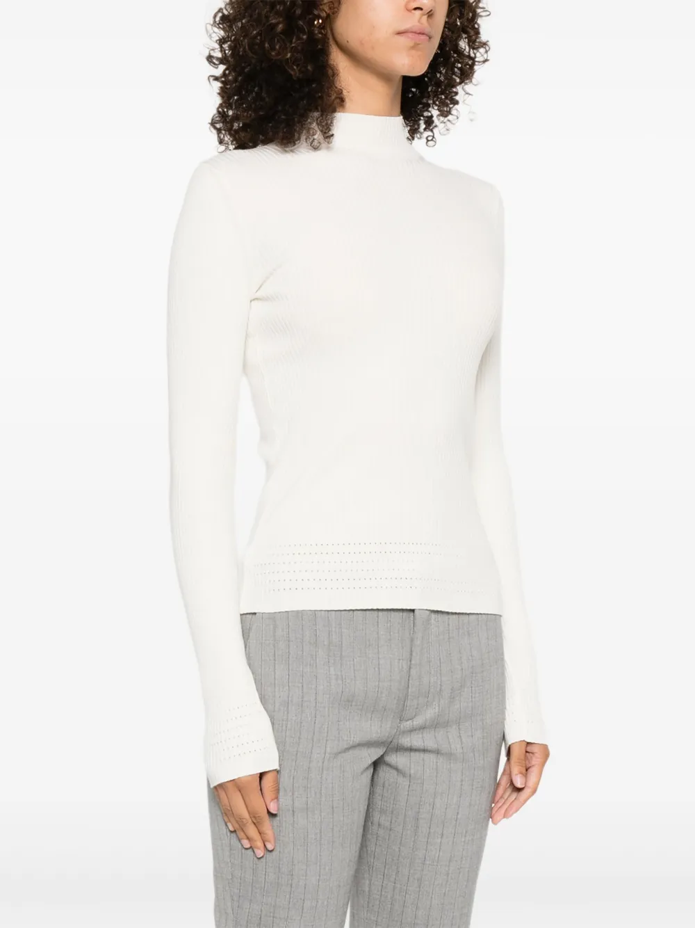 TWINSET Top met col Wit