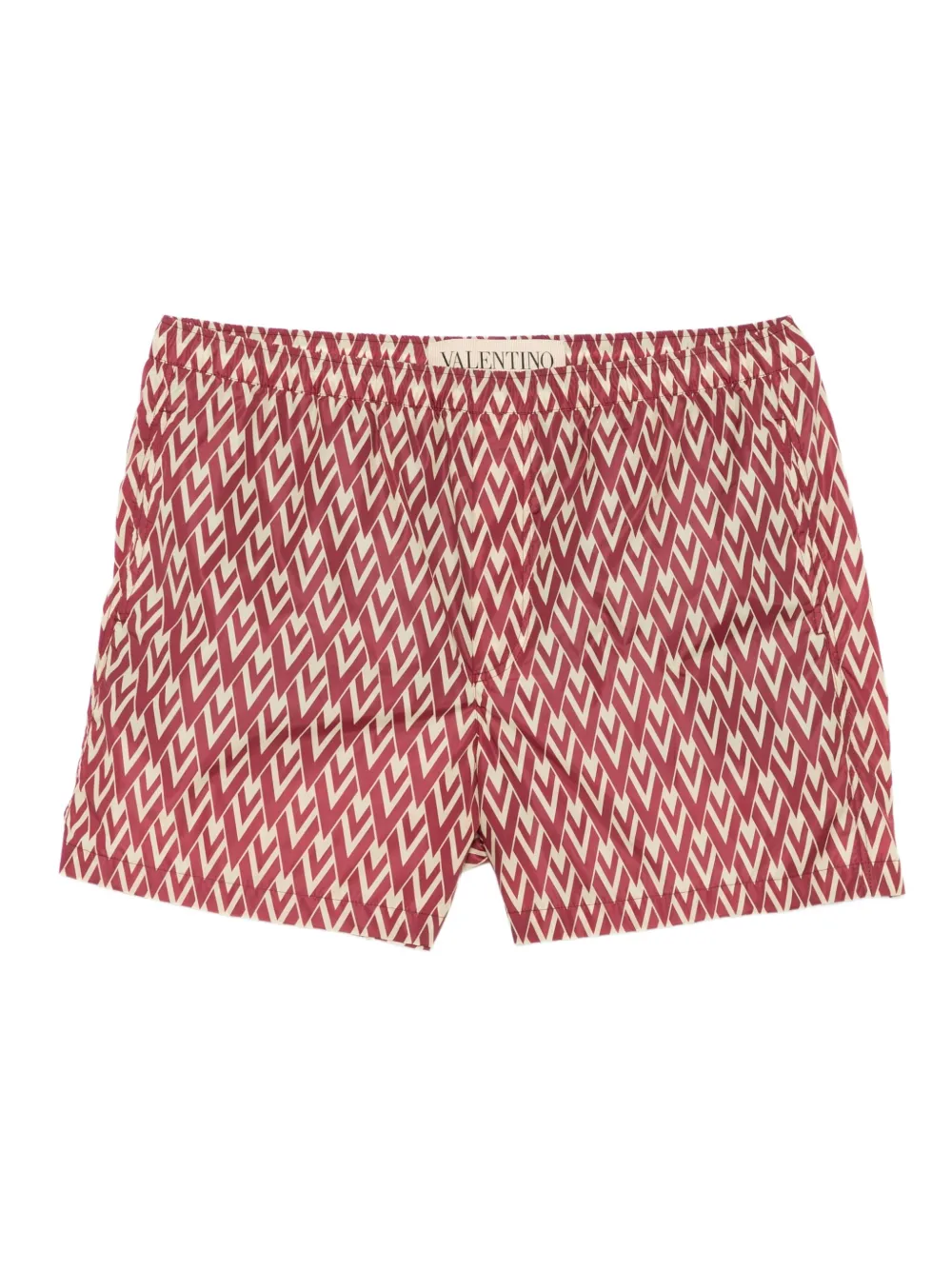 Valentino Garavani Zwembroek met optische print Rood