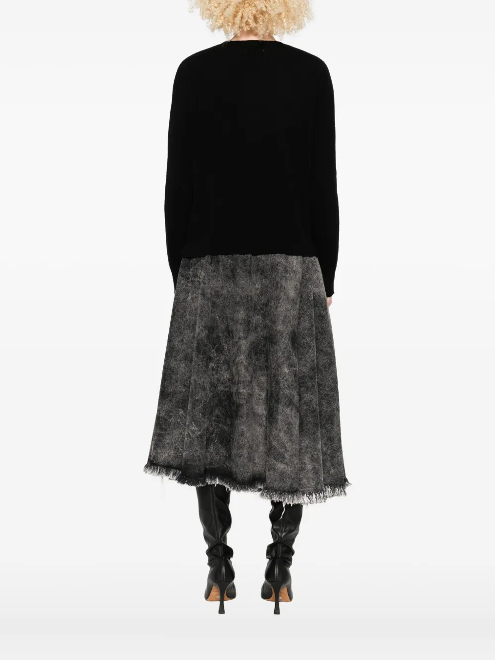 Twinset Twin-set Relaxed Cashmere Blend Sweater In Black
